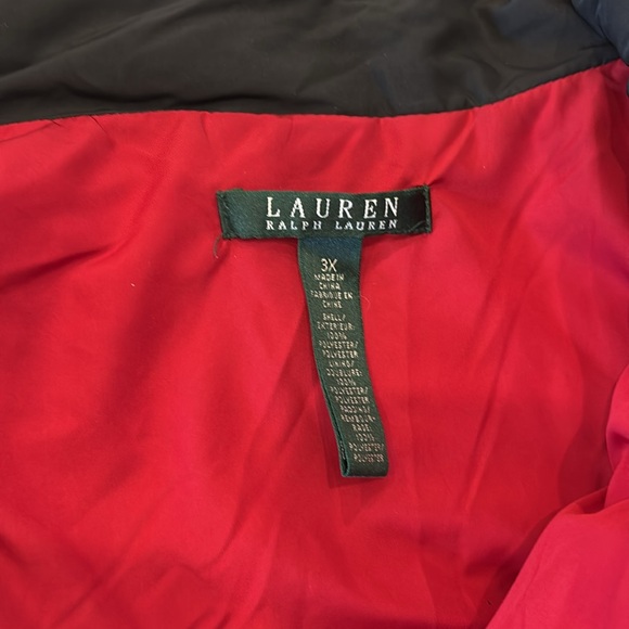 Ralph Lauren lightweight quilted vest black red zipper outdoors women’s size 3XL - Picture 5 of 6